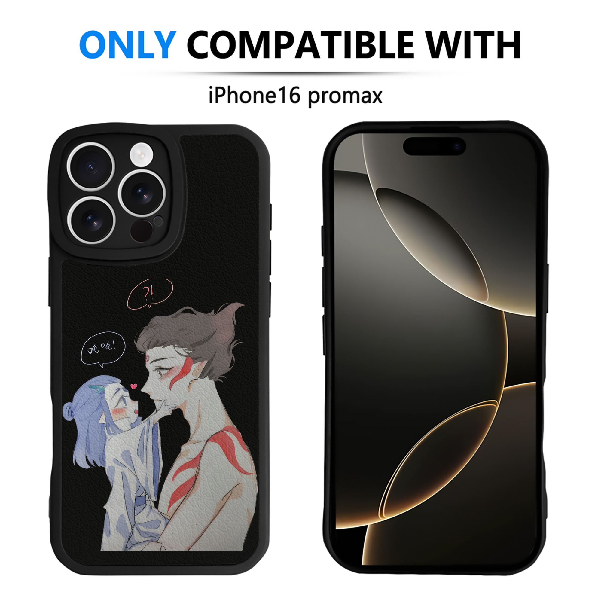 （画像用） Ne Zha 2 ナタ 魔童の大暴れ 【iPhone 16シリーズ対応】シリコンスマホケース（レザー調） 材質：シリコン